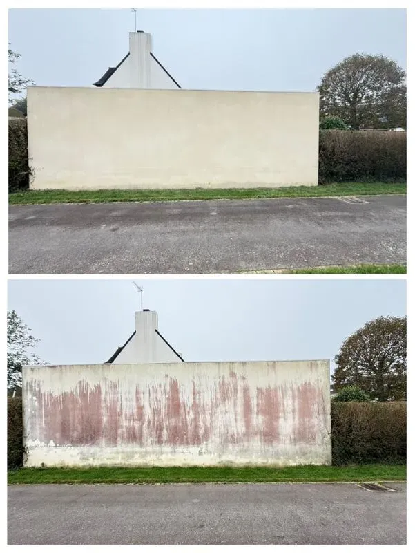 Avant après d'un mur